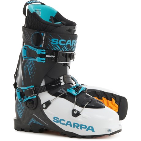 Scarpa Made in Italy Maestrale RS Alpine Touring Ski Boots (For Men) in White/Black/Azure