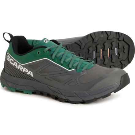 Scarpa Rapid Gore-Tex® Trail Running Shoes - Waterproof (For Men) in Anthracite/Alpine Green