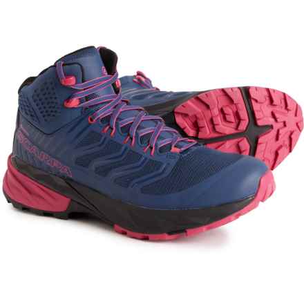 Scarpa Rush Gore-Tex® Mid Hiking Boots - Waterproof (For Men) in Blue/Fuxia - Closeouts