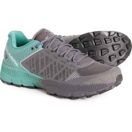 Scarpa Spin Ultra Running Shoes (For Men) in Iron/Deep Sea