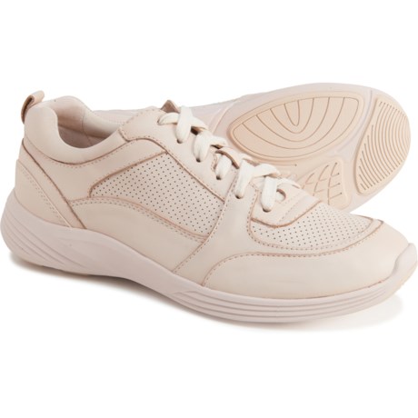 pink leather tennis shoes