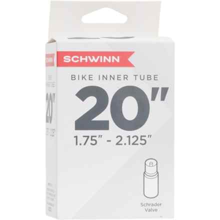 Schwinn 20” Bike Tube - 1.75-2.125”, Schrader Valve Stem in Black