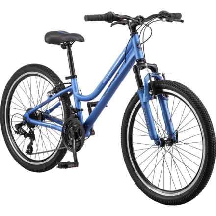 Schwinn Cimarron Aluminum Frame Mountain Bike - 24” (For Kids) in Periwinkle