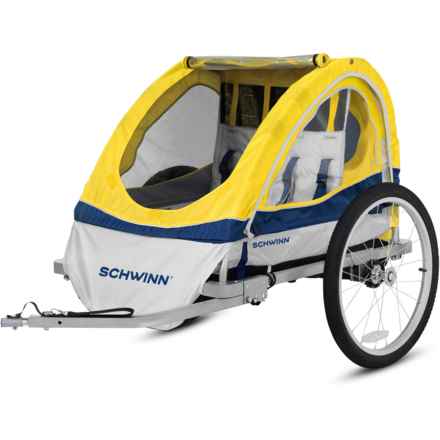 Schwinn Echo Double Bike Trailer in Yellow