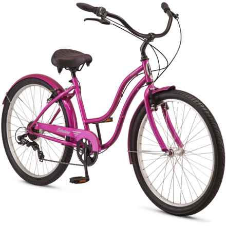 Schwinn Largo 7-Speed Cruiser Bike - 26” (For Women) in Raspberry