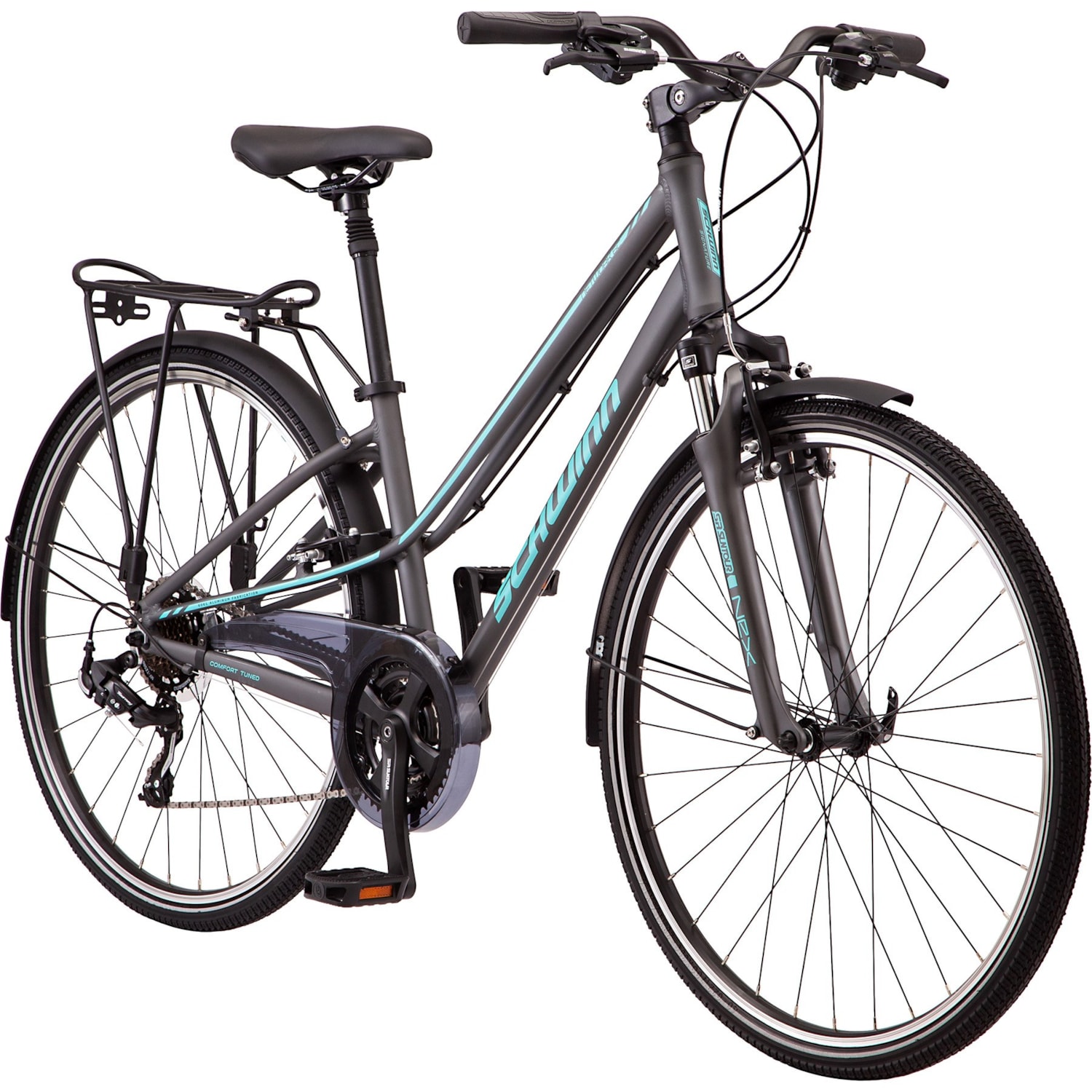 womens bicycle schwinn Women's City Bike - Stepthrough as well as a hybrid elastomer spring saddle and ergonomic grips to add extra comfort at contact points Cruiser Bikes | Classic Schwinn
