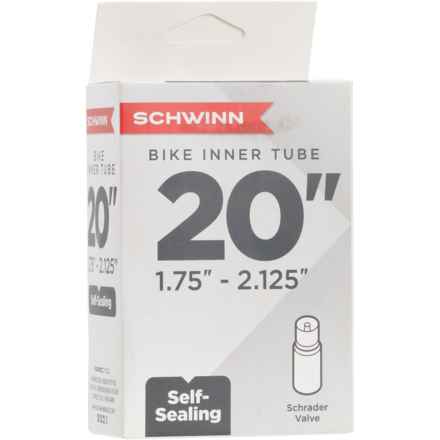 Schwinn Self-Sealing Schraeder Valve Bike Inner Tube - 20” in Black