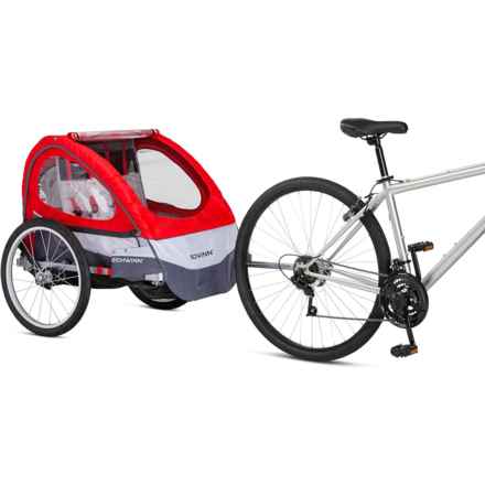 Schwinn Trailblazer Double Bike Trailer and Stroller Kit in Red