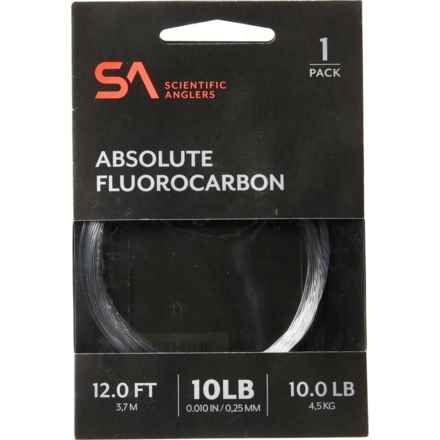 Scientific Anglers Absolute Fluorocarbon Leader - 12’, 10 lb. in Clear