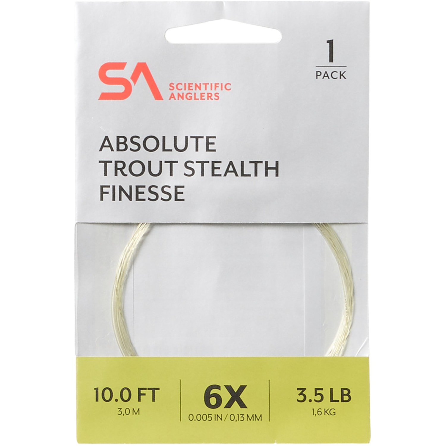 Scientific Anglers Absolute Trout Stealth Finesse Leader - 6X - Save 55%