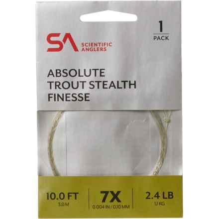 Scientific Anglers Absolute Trout Stealth Finesse Leader - 7X in Clear