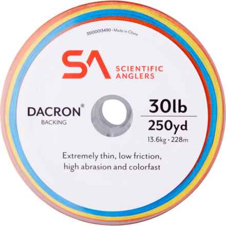 Scientific Anglers Dacron Tri-Color Backing Fly Line - 250 yd., 30 lb. in Orange/Yellow/Blue