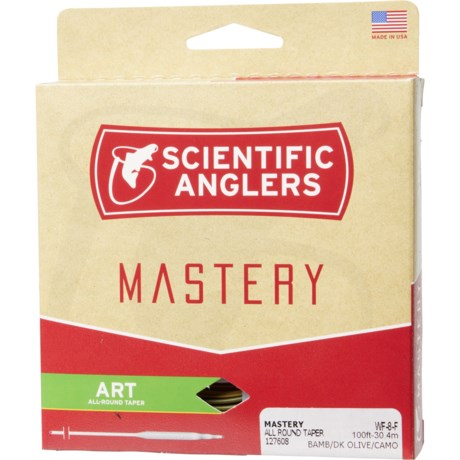 Scientific Anglers Mastery ART (All-Round Taper) Freshwater Fly Line - 100’ in Bamboo/Dark Olive/Camo