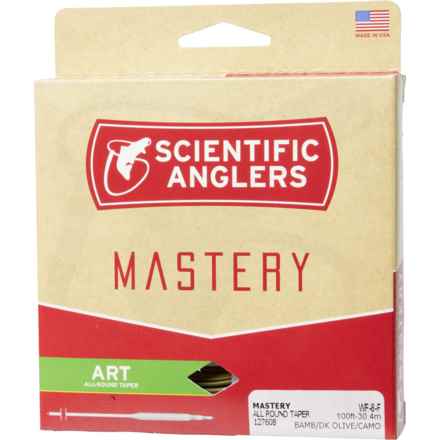 Scientific Anglers Mastery ART (All-Round Taper) Freshwater Fly Line - 100’ in Bamboo/Dark Olive/Camo