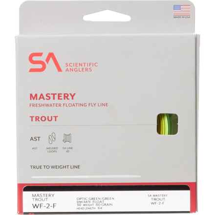 Scientific Anglers Mastery Trout Freshwater Fly Line - Weight Forward in Optic Green/Green