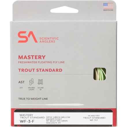 Scientific Anglers Mastery Trout Standard Freshwater Fly Line - Weight Forward in Optic Green/Willow