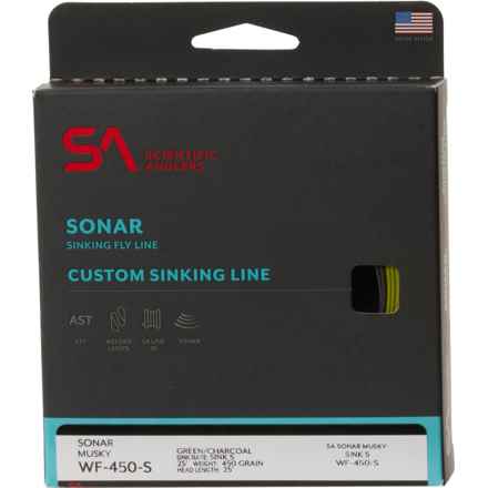 Scientific Anglers Sonar Musky Sink Fly Line - WF-450-S 450 gr in Northwoods Green/Charcoal