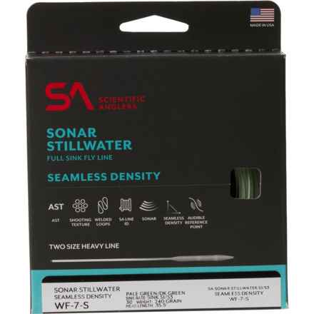 Scientific Anglers Sonar Stillwater Seamless Density Sinking Fly Line - 7wt in Pale Green/Dark Green