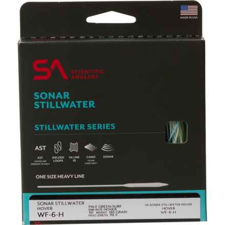 Scientific Anglers Sonar Stillwater Seamless Density Sinking Fly Line in Pale Green/Surf