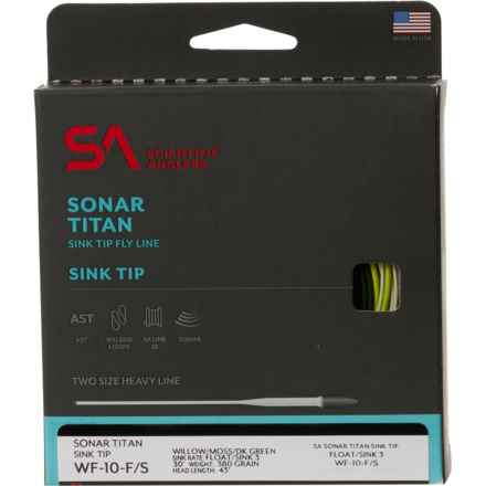 Scientific Anglers Sonar Titan Sink Tip Fly Line - WF-10-F/S in Willow/Moss/Dark Green