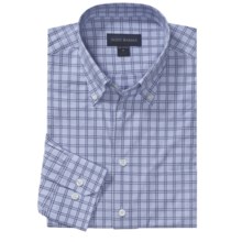Scott Barber Spring Andrew Windowpane Sport Shirt - Long Sleeve (For Men) in Blue - Closeouts