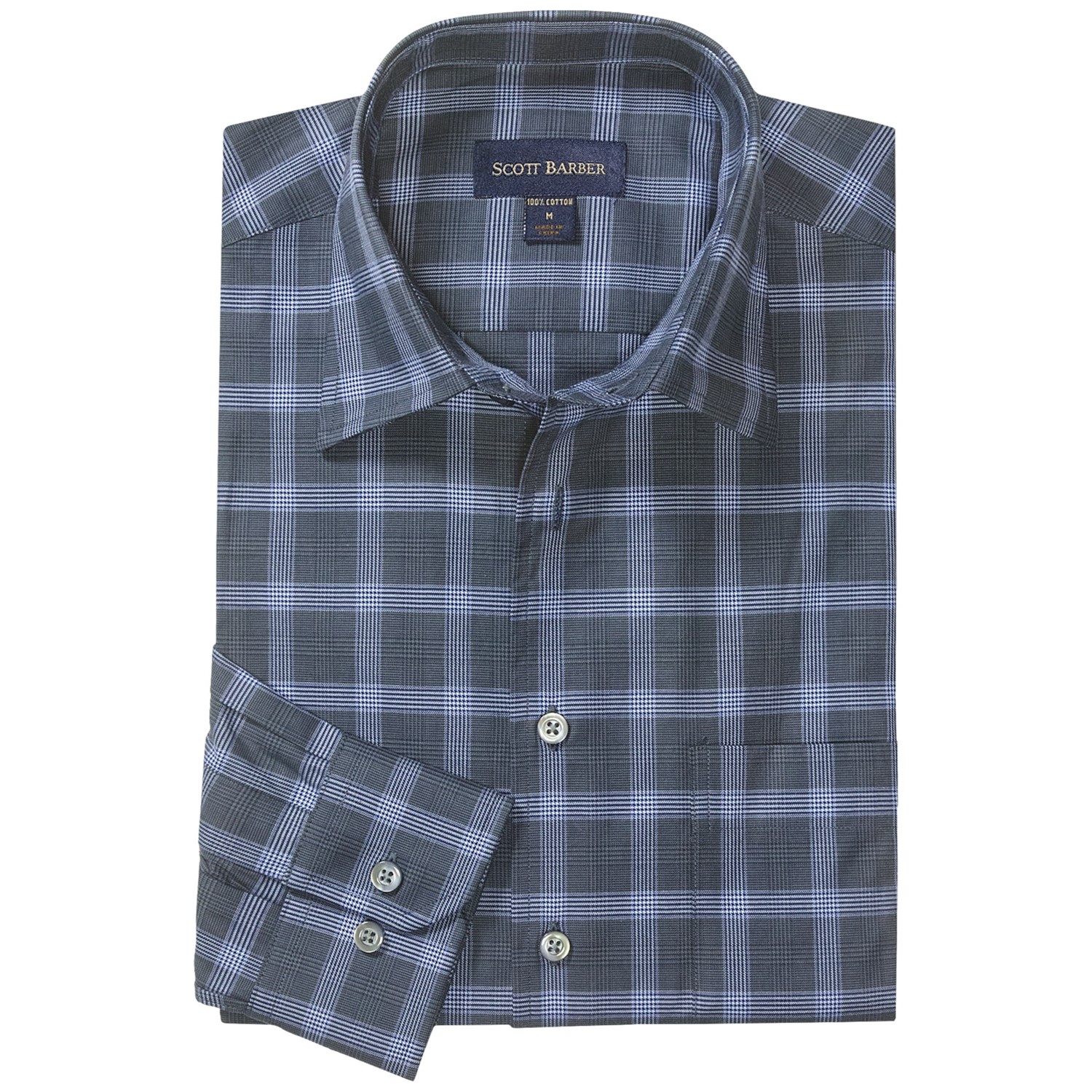 Scott Barber Spring Christopher Plaid Sport Shirt (For Men) 5662Y 54