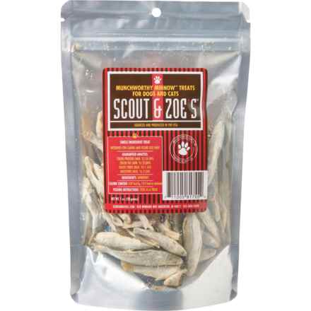 Scout and Zoes Munchworthy Minnows Dog and Cat Treats- 1 oz. in Minnow
