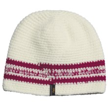 Screamer Sapphire Beanie Hat (For Women) in White/Rose - Closeouts