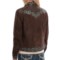 8215H_2 Scully Aztec Embroidered Boar Suede Jacket (For Women)