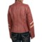 6546R_2 Scully Motorcycle Jacket - Sanded Calfskin (For Women)