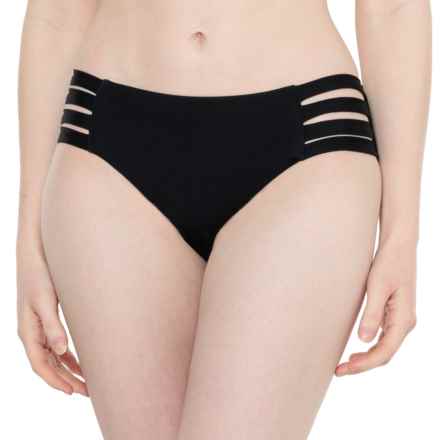 Seafolly Active Multi-Strap Hipster Bikini Bottoms in Black