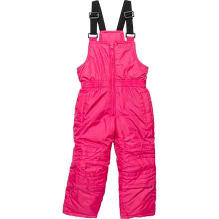 Sequoia Little Girls Snow Bib Overalls - Insulated in Hot Pink