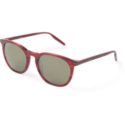 Serengeti Arlie Sunglasses - Polarized, Mineral Glass Lenses (For Men and Women) in Red Streaky