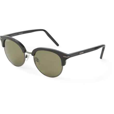 Serengeti Lela Sunglasses - Polarized (For Men and Women) in Shiny Dark Gunmetal/Black