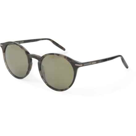 Serengeti Leonora Sunglasses - Polarized (For Men and Women) in Shiny Black Tortoise