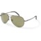 Serengeti Made in Italy Carrara Aviator Sunglasses (For Men and Women) in Shiny Dark Gunmetal
