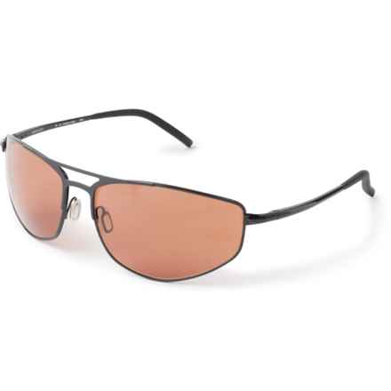 Serengeti Made in Italy Masten Sunglasses - Mineral Glass (For Men) in Shiny Black