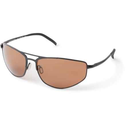 Serengeti Made in Italy Masten Sunglasses - Polarized, Mineral Glass Lenses (For Men) in Matte Black