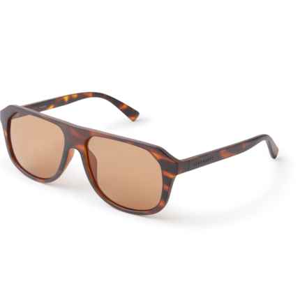 Serengeti Made in Italy Oatman Saturn Driver Sunglasses - Polarized Mirror Lenses in Matte Tortoise