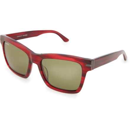 Serengeti Made in Italy Winona Photochromic Sunglasses - Polarized Glass Lenses in Streaky Red/Mineral
