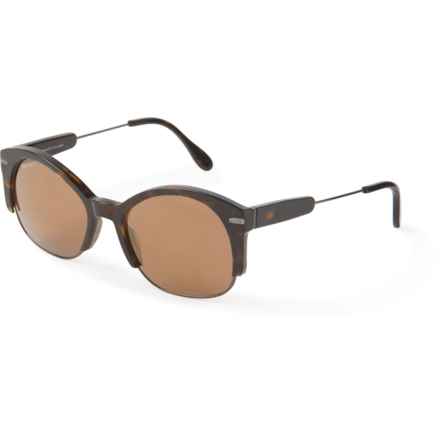 Serengeti Vinita Sunglasses - Polarized (For Men and Women) in Shiny Gunmetal/Dark Tortoise