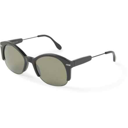 Serengeti Vinita Sunglasses - Polarized, Mineral Glass Lenses (For Men and Women) in Shiny Gunmetal/Shiny Black