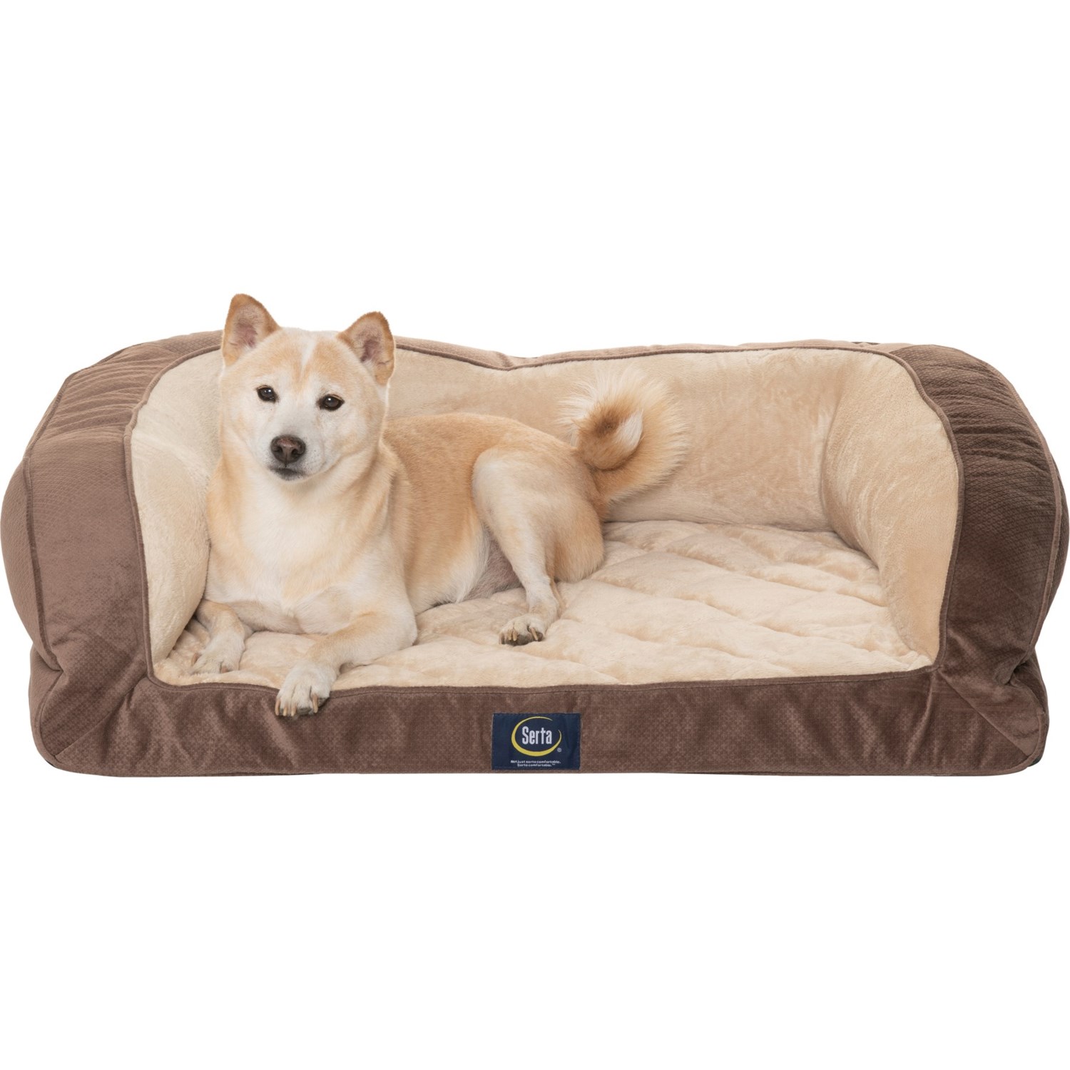 Serta Quilted Couch Dog Bed - 38x27”