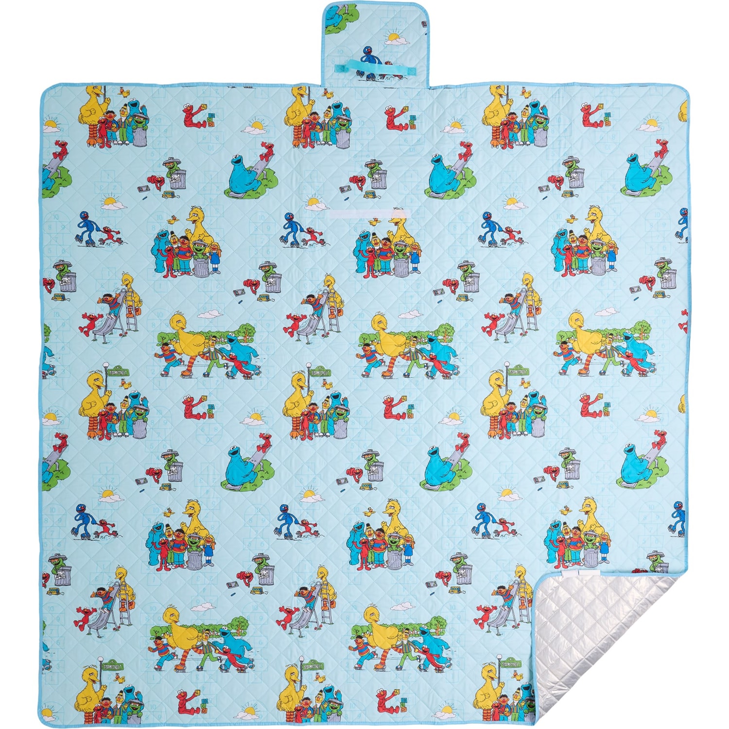 SESAME STREET Vintage Scenes Outdoor Family Picnic Mat (For Kids