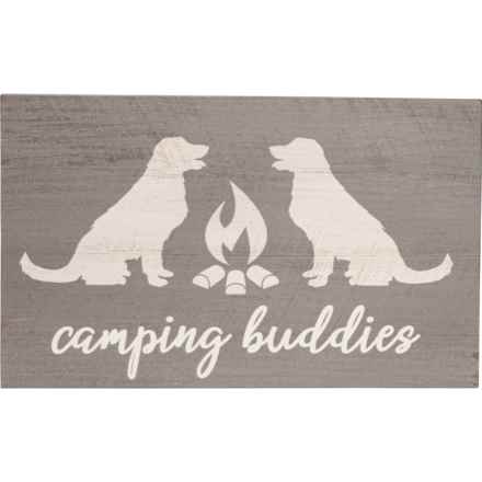 Seven Anchor 9x5.5x1.25” Camping Buddies Wall Decoration in Multi
