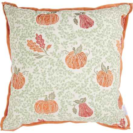 Shabby Chic Jackson Fall Botanical Throw Pillow - 20x20” in Birch