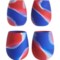 44GRN_2 SHARK SKINZZ Swirls Silicone Outdoor Wine Glasses - 4-Pack, 12 oz.
