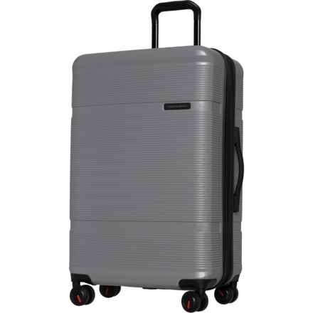 Sharper Image 25” Smart Spinner Suitcase - Hardside, Expandable, Grey in Grey
