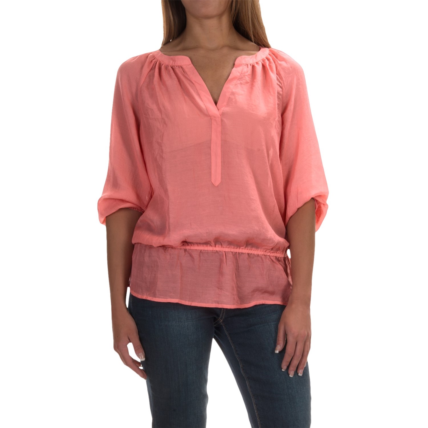 Sheer Elastic-Waist Blouse (For Women) - Save 78%