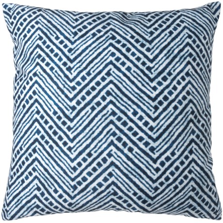 Sheffield Home Printed Shibori Pattern Decor Pillow 20x20 Duck Sheffield Home Printed Shibori Pattern Decor Pillow 20x20 Duck Feathers In Blue